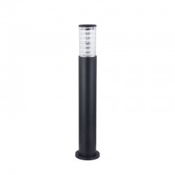 43663-045 Outdoor Black Bollard with Clear Glass 