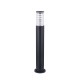 43663-045 Outdoor Black Bollard with Clear Glass