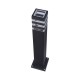 43666-045 Outdoor Black Bollard with Clear Diffuser