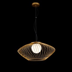 54194-045 Gold Pendant with White Glass 54194-045 Gold Pendant with White Glass