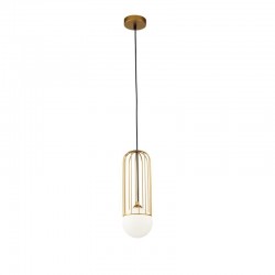 54196-045 Gold Pendant with White Glass 54196-045 Gold Pendant with White Glass