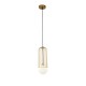 54196-045 Gold Pendant with White Glass