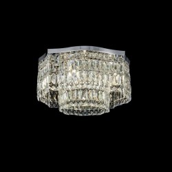 59712-045 Chrome 6 Light Ceiling Lamp with Crystal