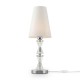 62473-045 White Fabric Shade & Chrome Big Table Lamp