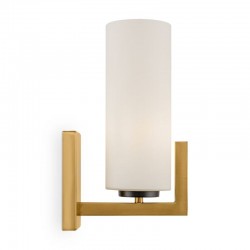 62490-045 Brass Wall Lamp with White Glass 62490-045 Brass Wall Lamp with White Glass