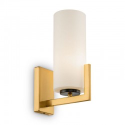 62490-045 Brass Wall Lamp with White Glass 62490-045 Brass Wall Lamp with White Glass