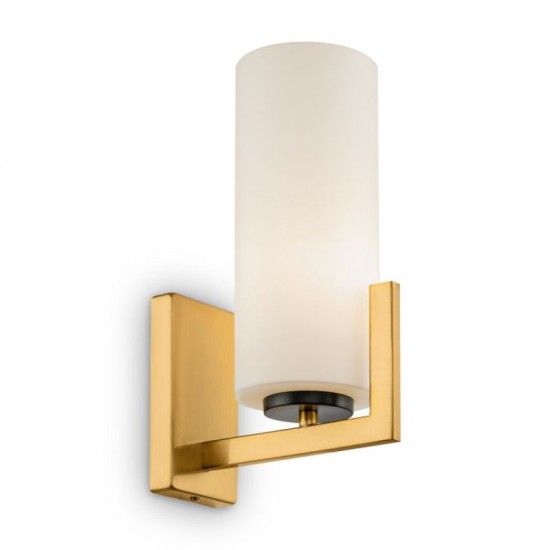 62490-045 White Glass & Gold Wall Lamp