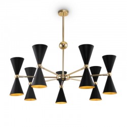 62496-045 Black & Gold 14 Light Centre Fitting 62496-045 Black & Gold 14 Light Centre Fitting