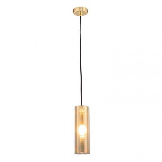 62562-045 Galvanized Mirrored Gold Glass Pendant 62562-045 Galvanized Mirrored Gold Glass Pendant