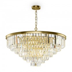 62563-045 Painted Brass 16 Light Chandelier with Crystal 62563-045 Painted Brass 16 Light Chandelier with Crystal