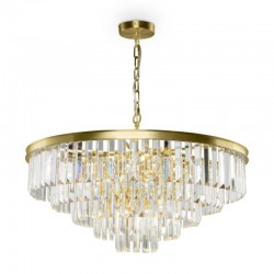 62565-045 Painted Brass 12 Light Chandelier with Crystal 62565-045 Painted Brass 12 Light Chandelier with Crystal