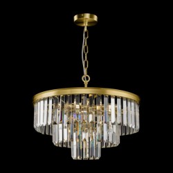 62568-045 Painted Brass 7 Light Chandelier with Crystal 62568-045 Painted Brass 7 Light Chandelier with Crystal