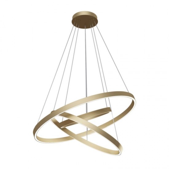 62610-045 Brass 3 Rings LED Pendant