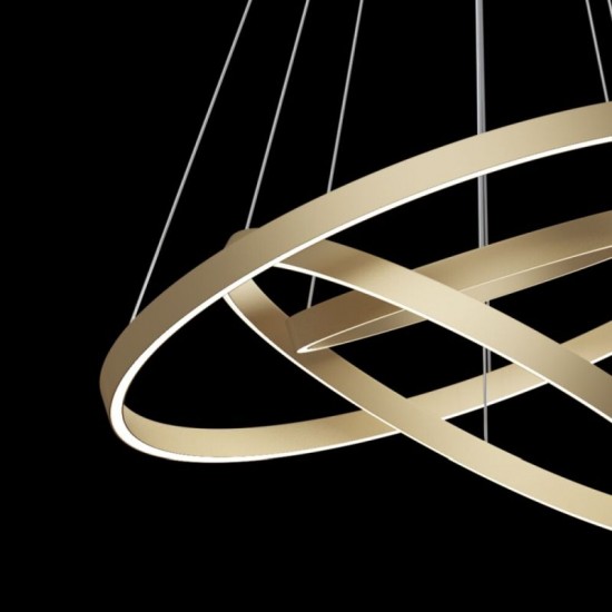 62610-045 Brass 3 Rings LED Pendant