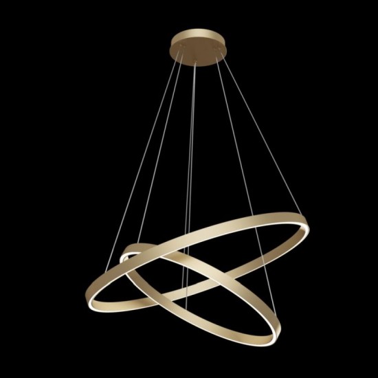 62611-045 Brass 2 Rings LED Pendant