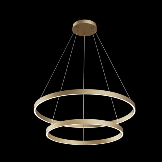 62611-045 Brass 2 Rings LED Pendant