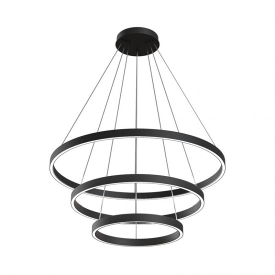 62612-045 Black 3 Rings LED Pendant