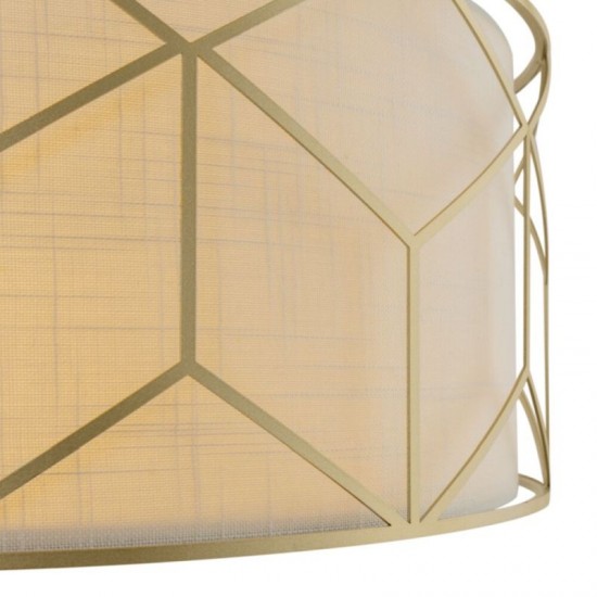 62621-045 Gold 4 Light Pendant with Linen Shade 62621-045 Gold 4 Light Pendant with Linen Shade
