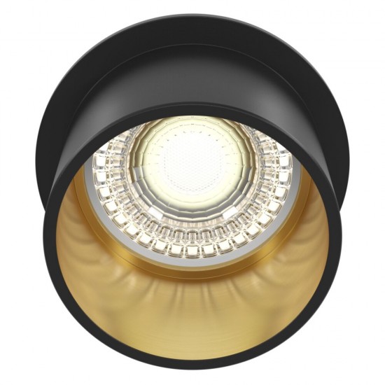 62658-045 Black & Gold Recessed Downlight Ø 6.8 cm