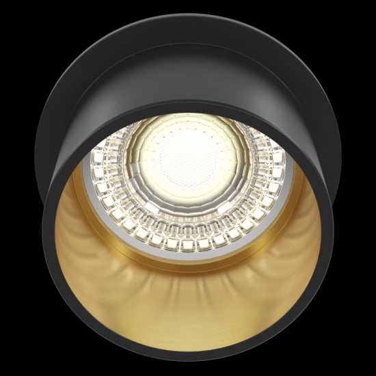 62658-045 Black & Gold Recessed Downlight Ø 6.8 cm