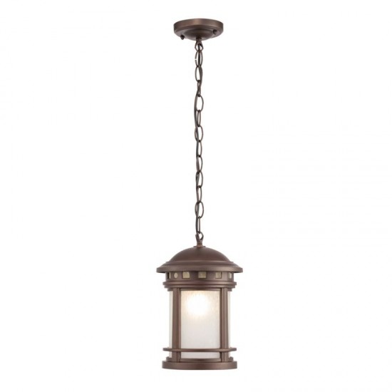 62775-045 Brown Pendant with Frosted Glass