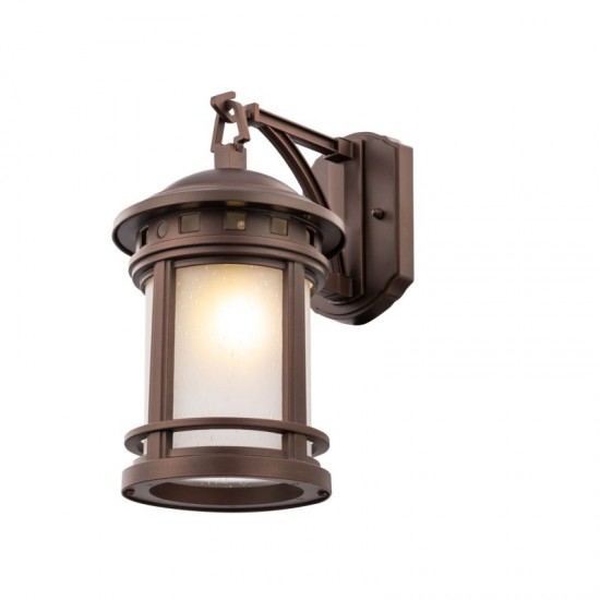 62776-045 Brown Wall Lamp with Frosted Glass