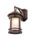 62776-045 Brown Wall Lamp with Frosted Glass