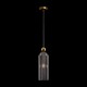 65466-045 Gold Pendant with Mirrored Ribbed Glass