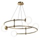 65479-045 Gold 4 Light Centre Fitting with White Glasses