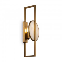 65503-045 Gold Wall Lamp with Natural Stone