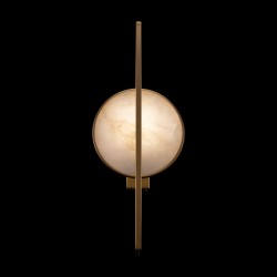 65503-045 Gold Wall Lamp with Natural Stone