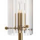 65546-045 Brass 2 Light Wall Lamp with Ribbed Glasses