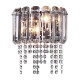 65553-045 Chrome 2 Light Wall Lamp with Crystal