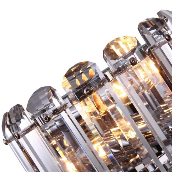 65553-045 Chrome 2 Light Wall Lamp with Crystal