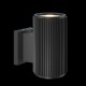 65568-045 Outdoor Ribbed Black Wall Lamp