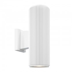 65571-045 Outdoor Ribbed White Up & Down Wall Lamp 65571-045 Outdoor Ribbed White Up & Down Wall Lamp