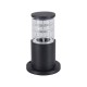 65583-045 Outdoor Black Bollard with Clear Glass