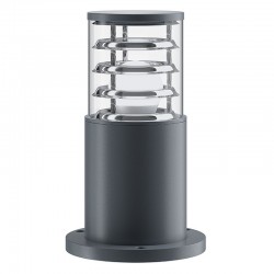 65584-045 Outdoor Grey Bollard with Clear Glass