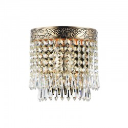 17344-045 Antique Gold Wall Lamp with Crystal 17344-045 Antique Gold Wall Lamp with Crystal