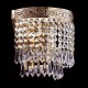 17344-045 Antique Gold Wall Lamp with Crystal