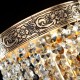 17344-045 Antique Gold Wall Lamp with Crystal