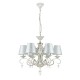 17356-045 Pattern White Fabric 6 Light Pendant -White gold 17356-045 Pattern White Fabric 6 Light Pendant -White gold