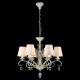 17356-045 Pattern White Fabric 6 Light Pendant -White gold 17356-045 Pattern White Fabric 6 Light Pendant -White gold