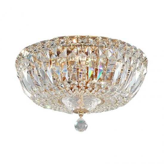 17594-045 Antique Gold Ceiling Lamp with Crystal ∅ 30