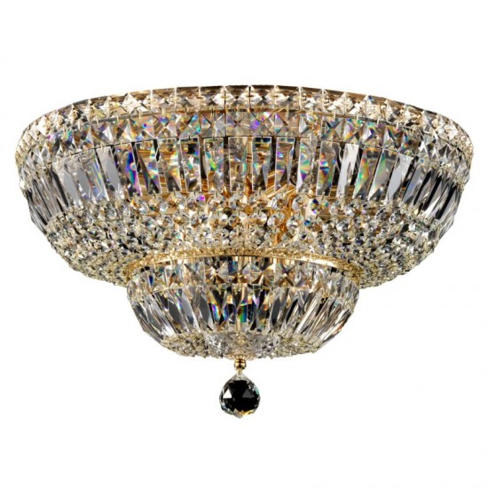 17596-045 Antique Gold Ceiling Lamp with Crystal ∅ 46