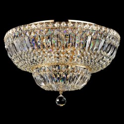 17596-045 Antique Gold Ceiling Lamp with Crystal ∅ 46