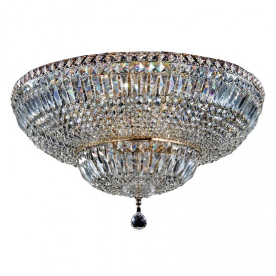 17598-045 Antique Gold Ceiling Lamp with Crystal ∅ 60.5