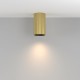 76517-045 Surface-Mounted Ribbed Brass & Black Cylindrical Spotlight