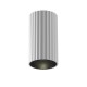 76518-045 Surface-Mounted Ribbed White Cylindrical Spotlight