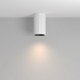 76518-045 Surface-Mounted Ribbed White Cylindrical Spotlight